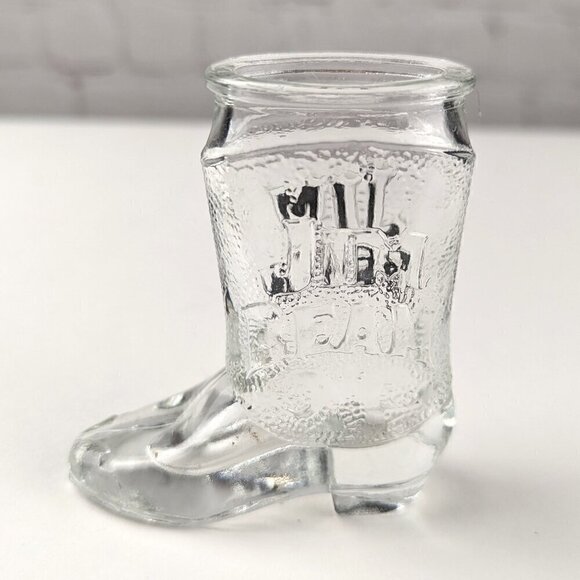 Vintage Jim Beam Cowboy Boot Shot Glass - Picture 8 of 10